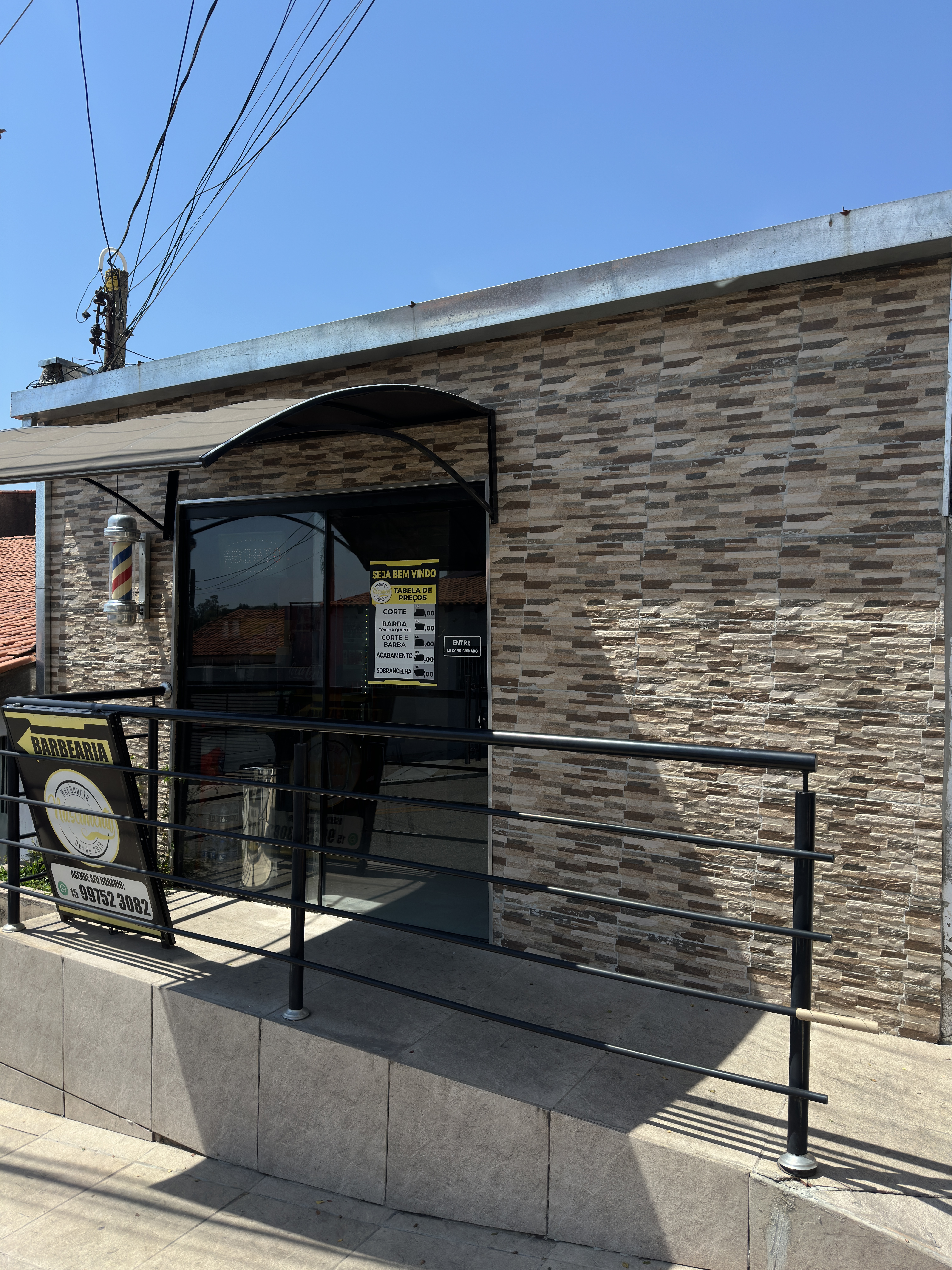 Fachada Barbearia Nascimento — Votorantim/SP